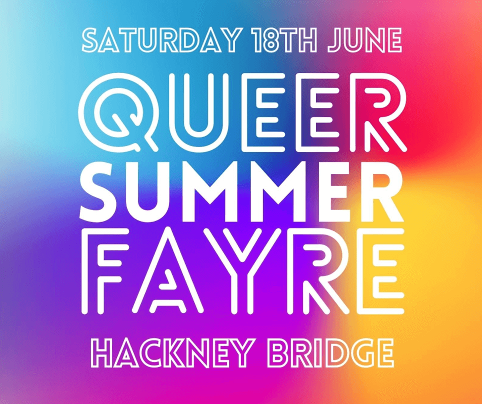 queer summer fayre - hackney bridge